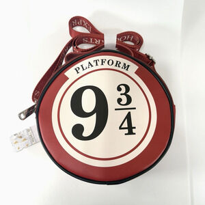Harry Potter Platform 9 3/4 Round Crossbody Purse Sign Replica Red White NWT